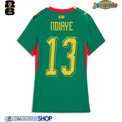 Maglie da calcio Senegal Iliman Ndiaye #13 Seconda Maglia Femminile Mondiali 2026  Manica Corta